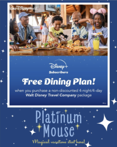 Free Disney Dining for Disney+ subscribers